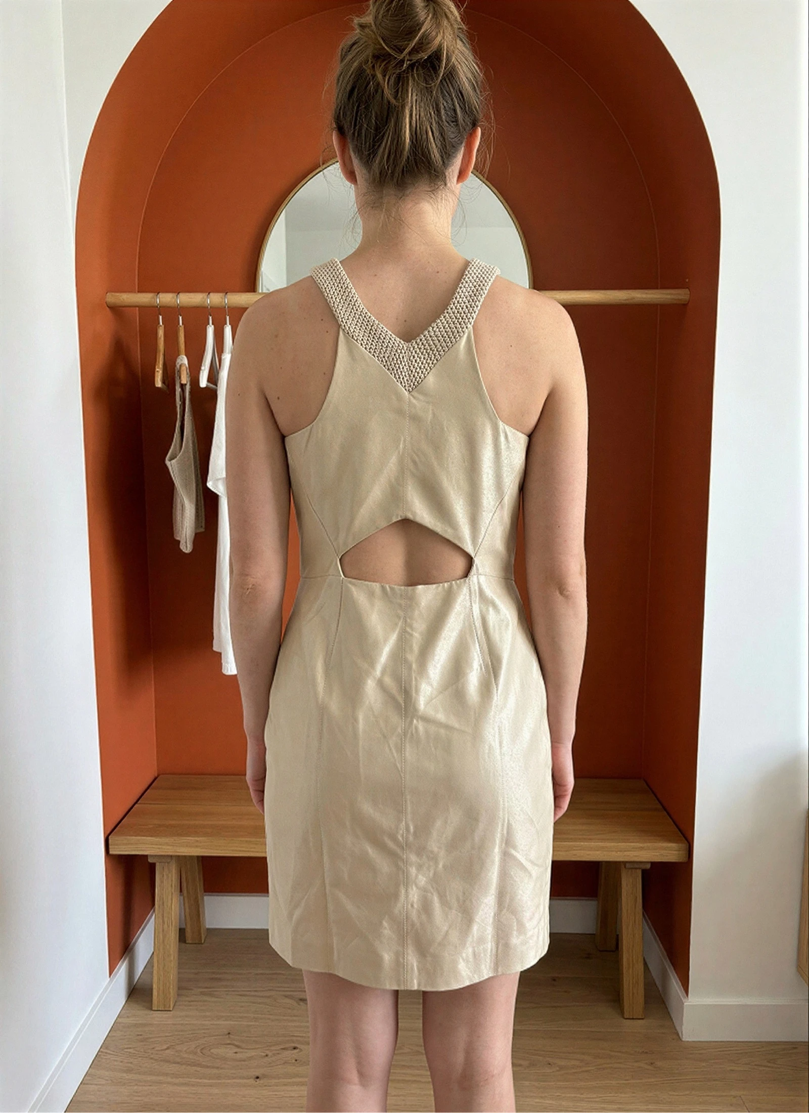Robe cocktail champagne Tintoretto – T42